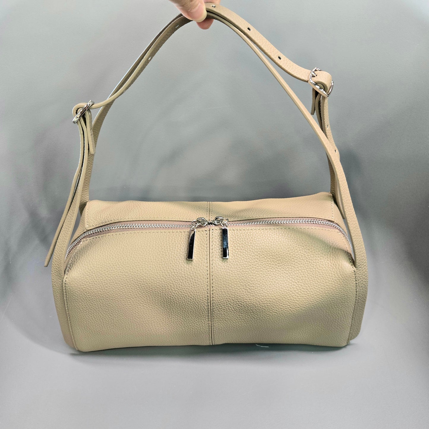 Korea Soft Pebble Leather Barrel
