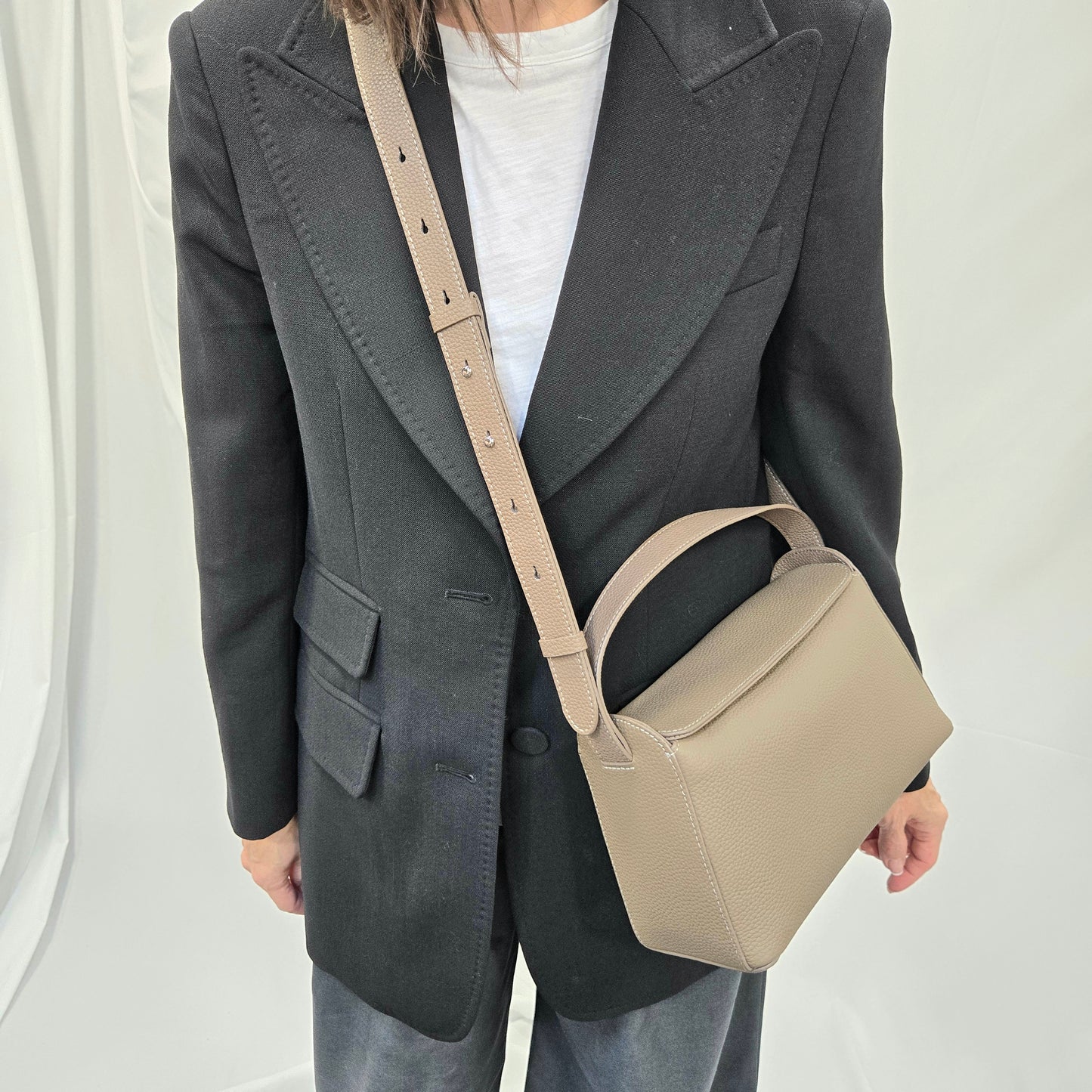 Korea Soft Pebble Leather Shoulder Bag