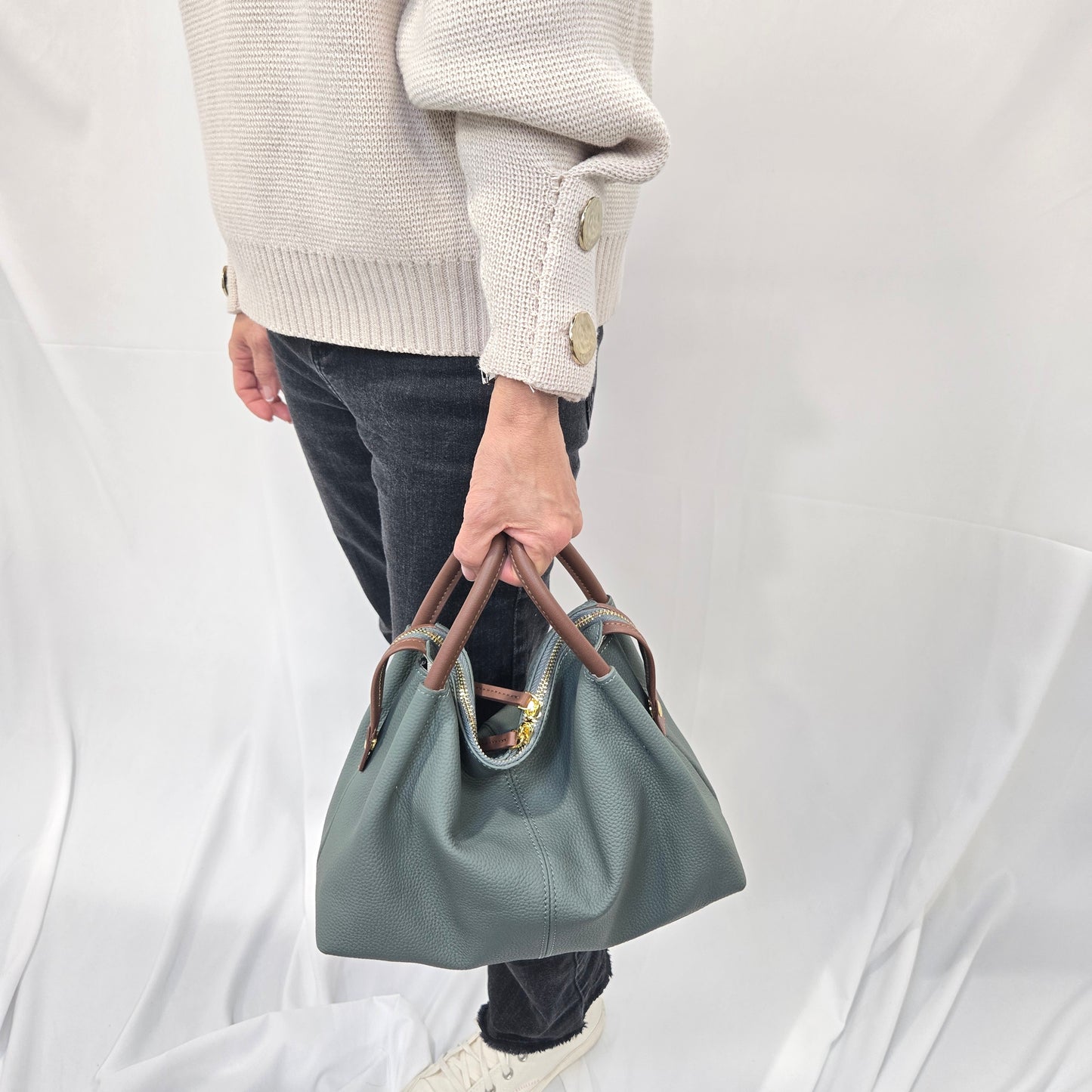 Korea Soft Pebble Leather Lindy Bag