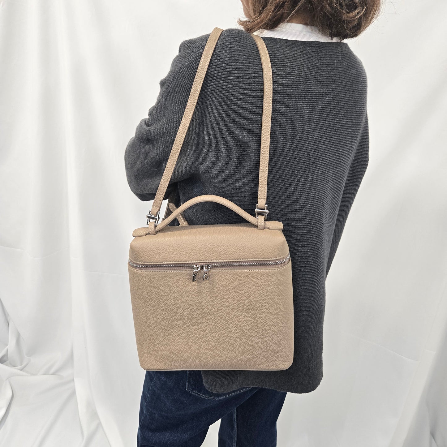 Korea Soft Pebble Leather LP Backpack