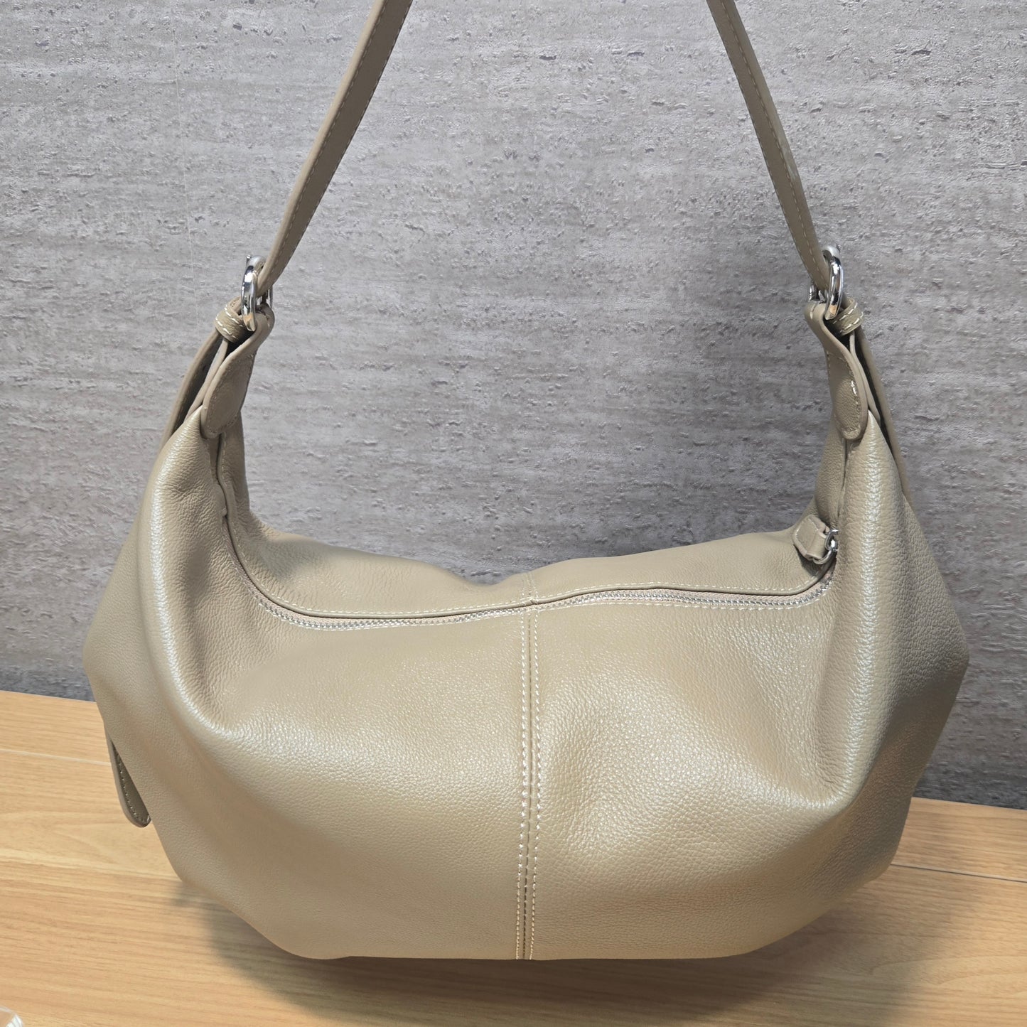Korea Cow Leather Croissant Bag (Large)