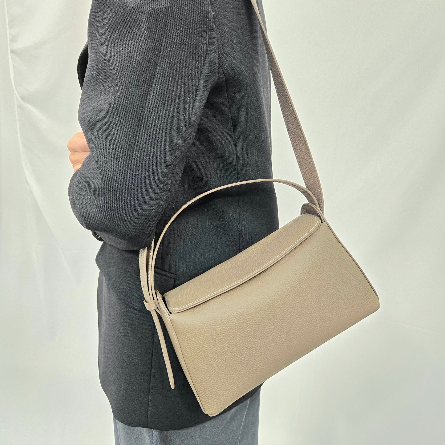Korea Soft Pebble Leather Shoulder Bag