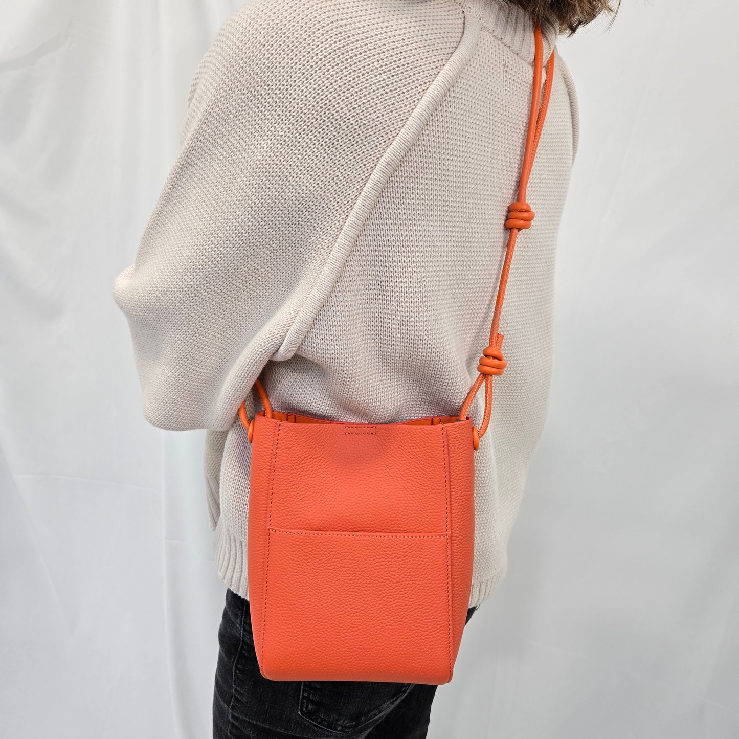 Korea Soft Pebble Leather Phone Bag