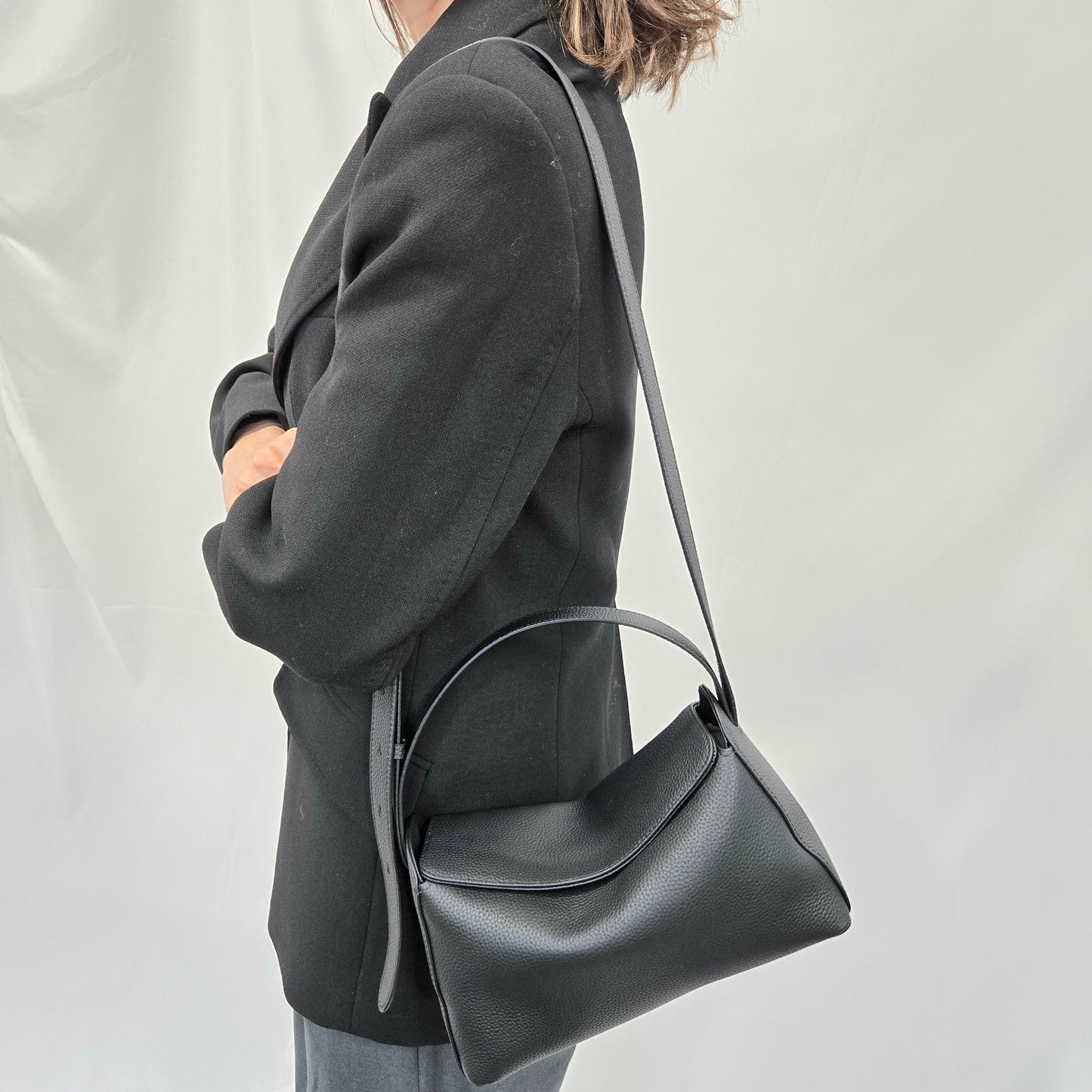 Korea Soft Pebble Leather Shoulder Bag