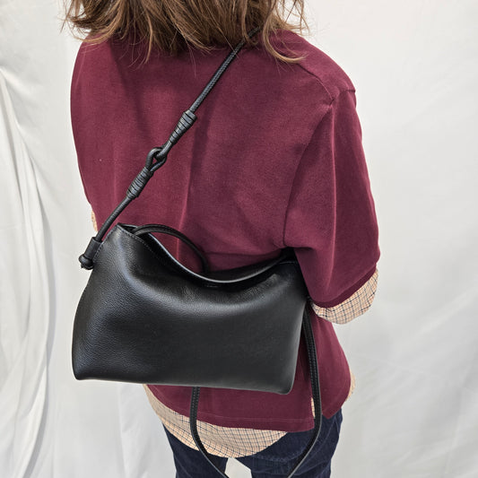 Korea Soft Pebble Leather Shoulder Bag (Medium)