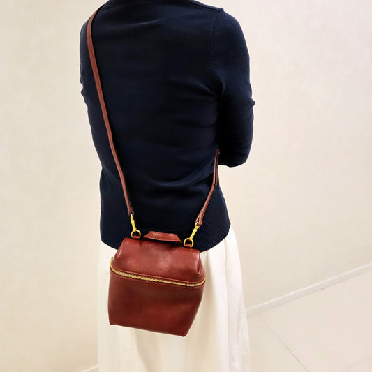 Italy Vegetable Leather Crossbody Bag