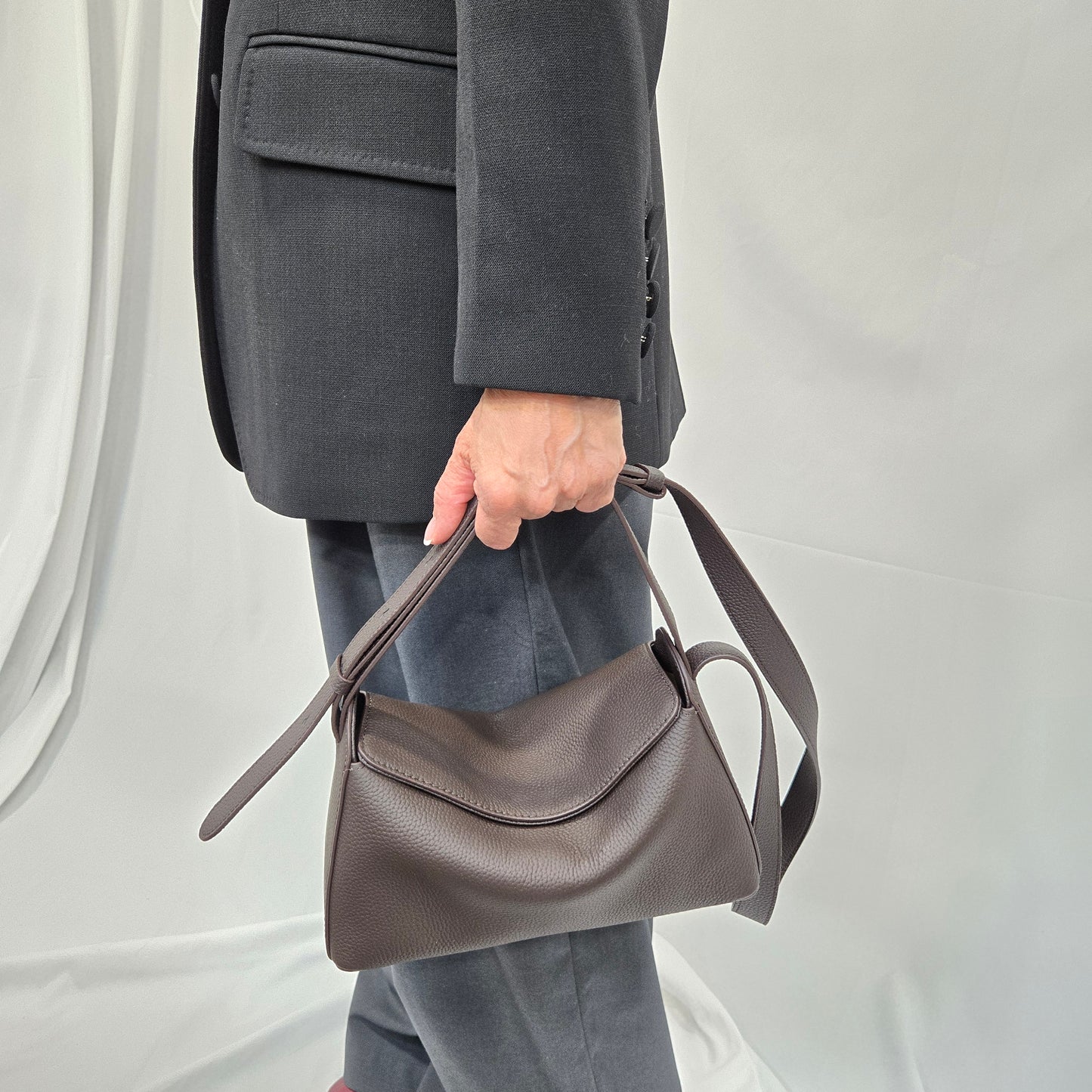 Korea Soft Pebble Leather Shoulder Bag