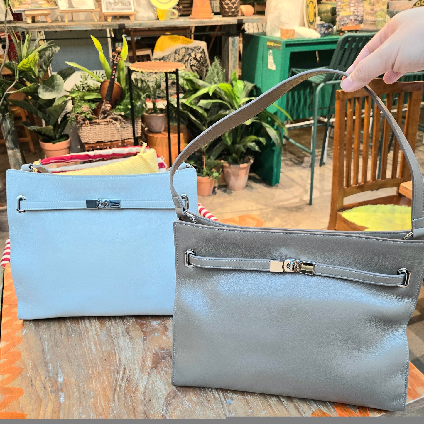 Korea Cow Leather Belt Soft Structural Bag