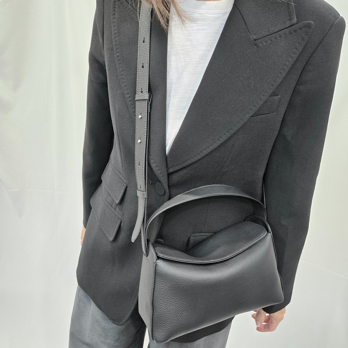 Korea Soft Pebble Leather Shoulder Bag