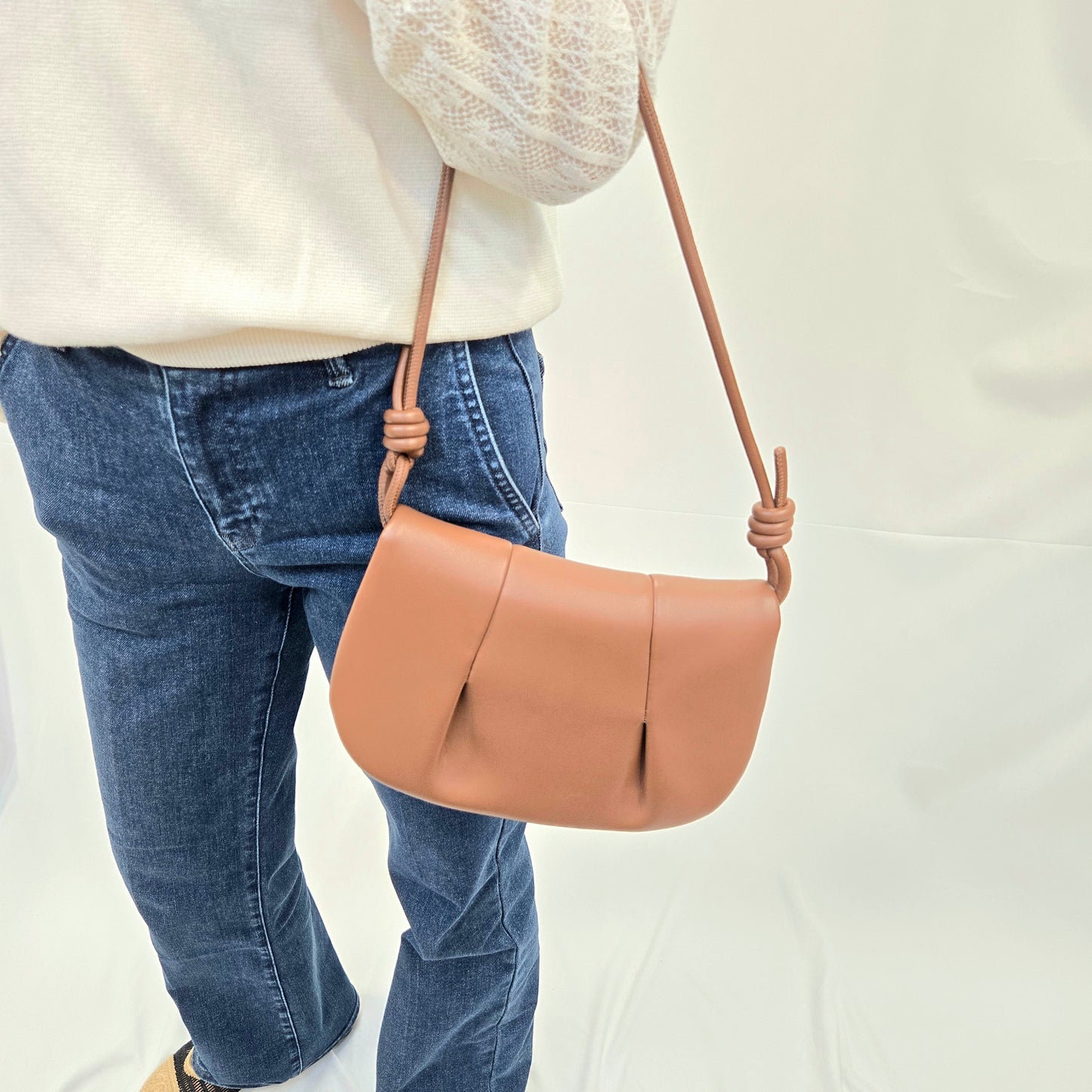 Korea Soft Calf Leather Crossbody Bag