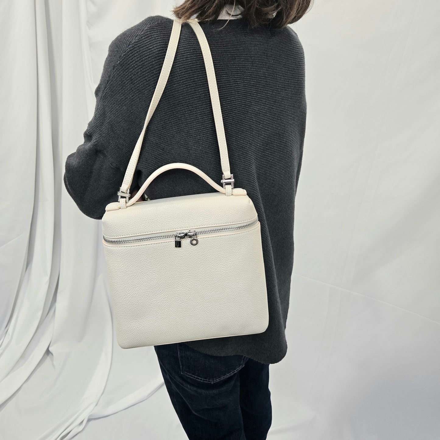Korea Soft Pebble Leather LP Backpack