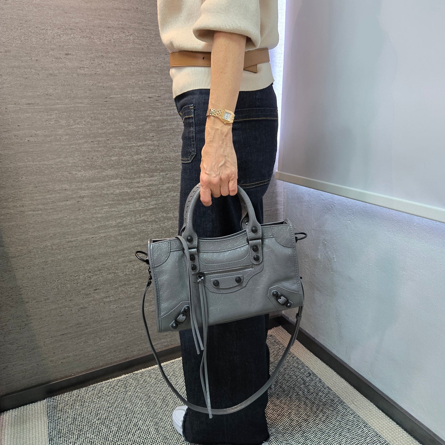 Korea Cow Leather City Crossbody (Small)
