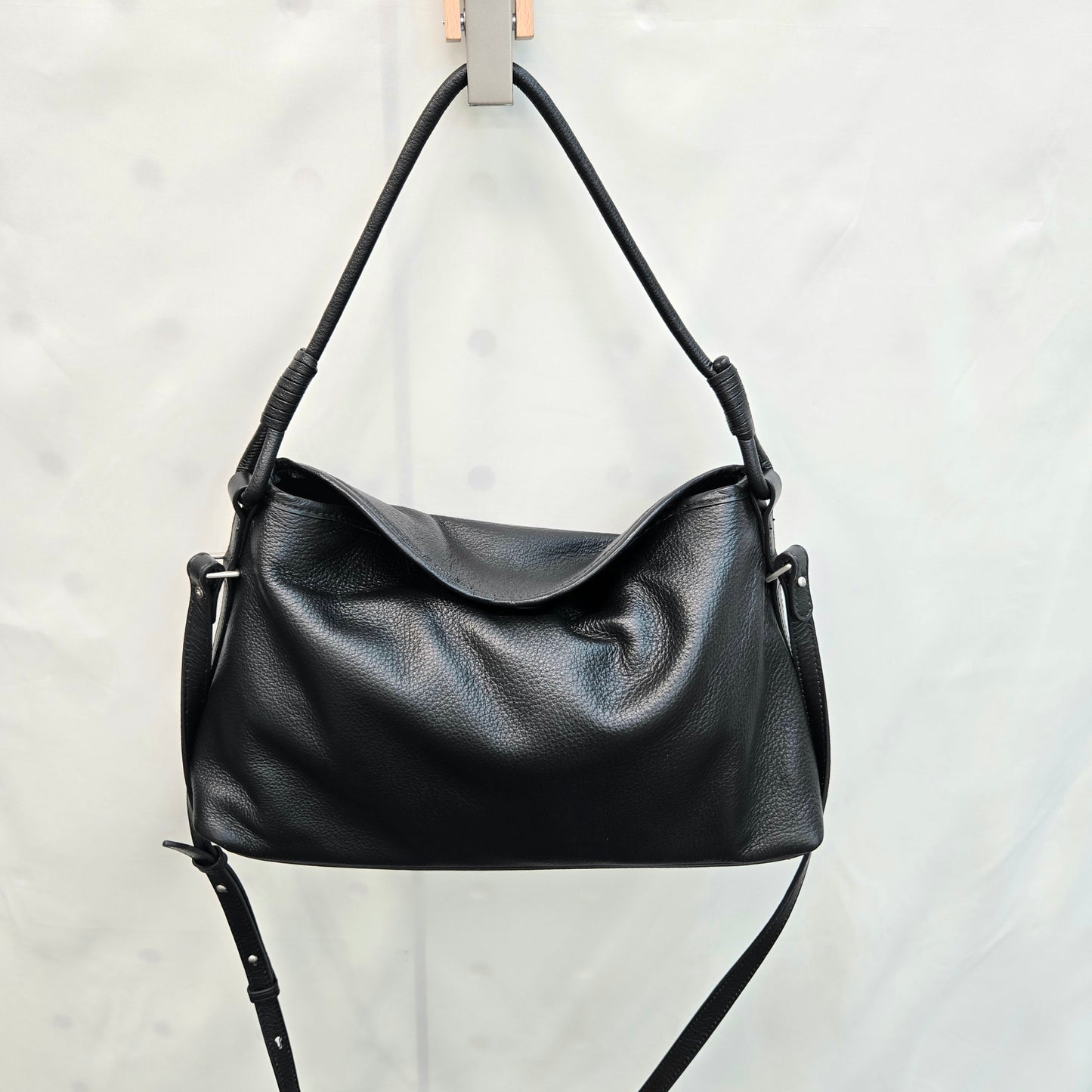 Korea Soft Pebble Leather Hobo (Large)