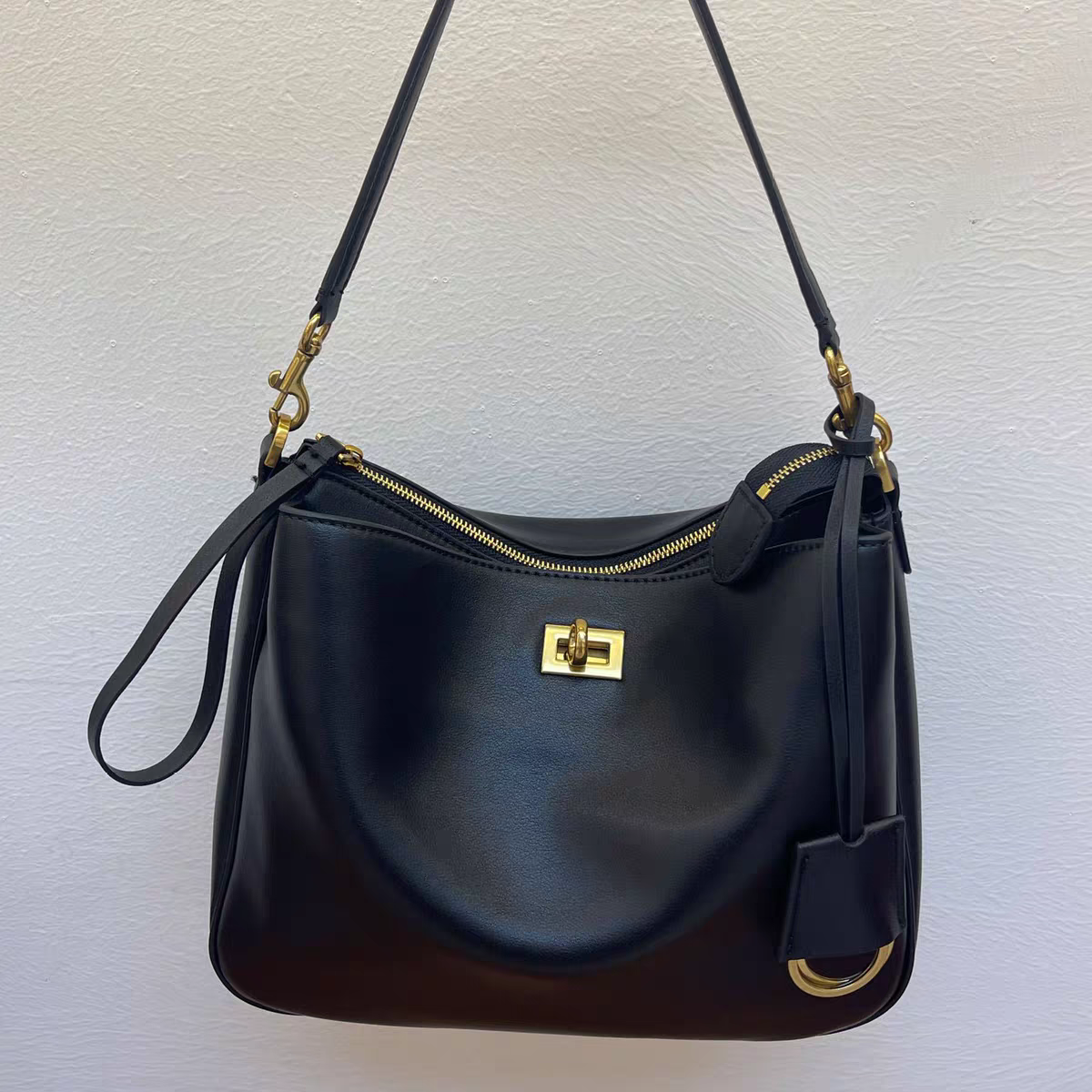 Korea Cow Leather Rodeo Hobo