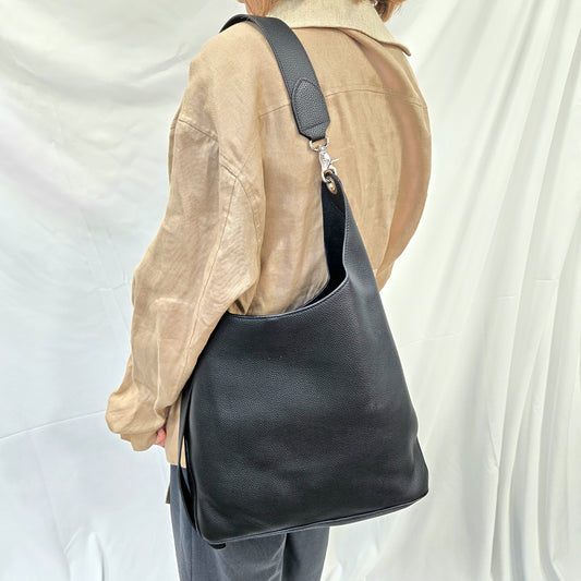 Korea Soft Pebble Leather Hobo