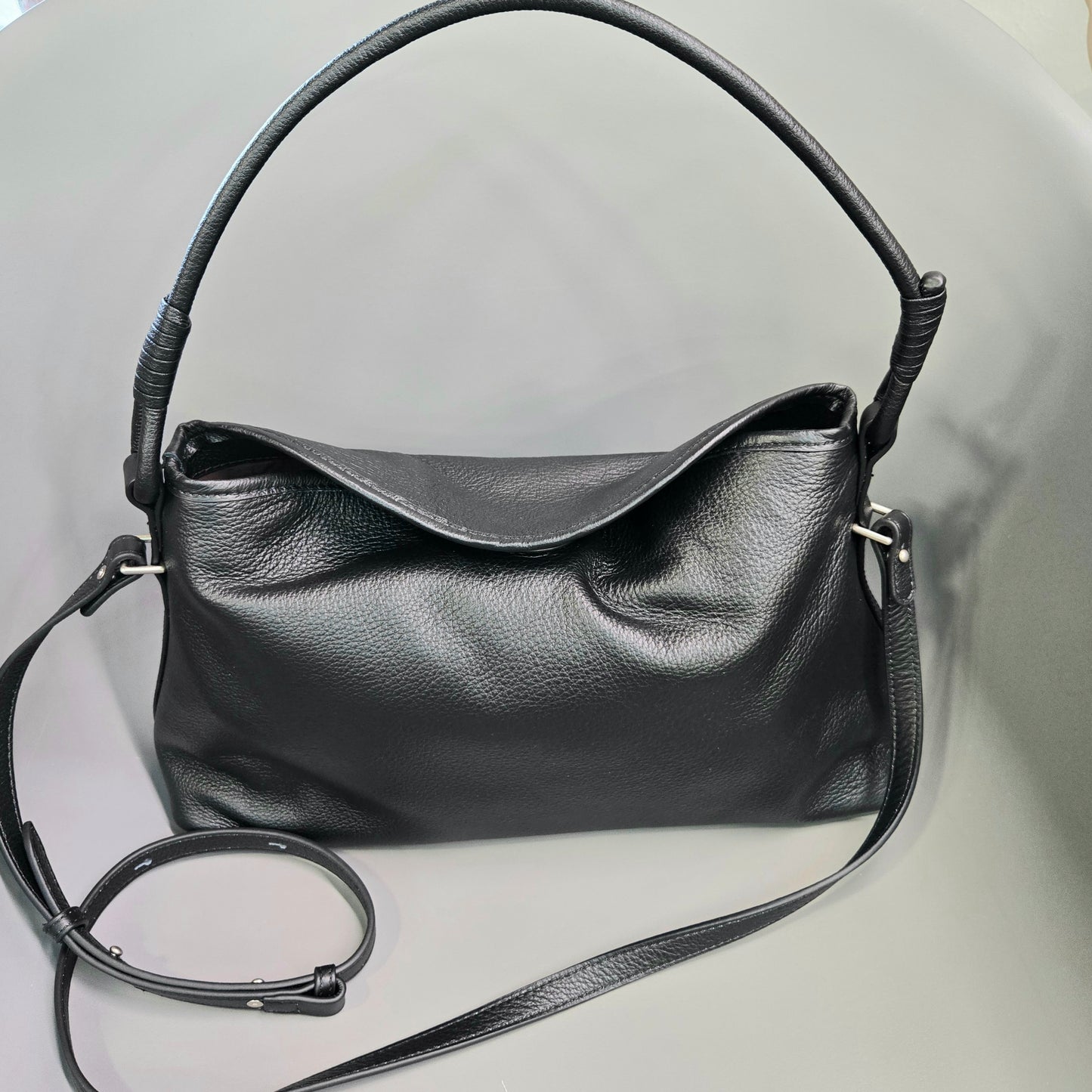 Korea Soft Pebble Leather Hobo (Large)