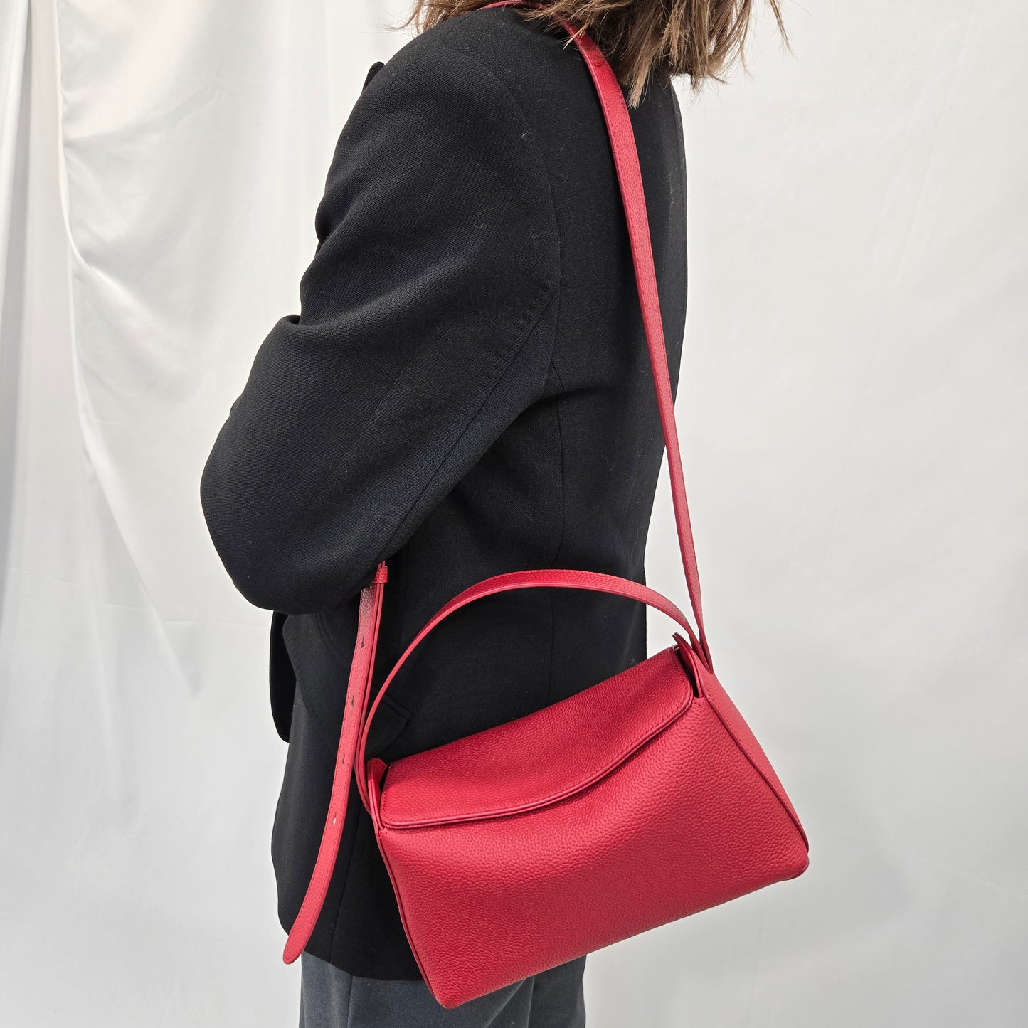 Korea Soft Pebble Leather Shoulder Bag