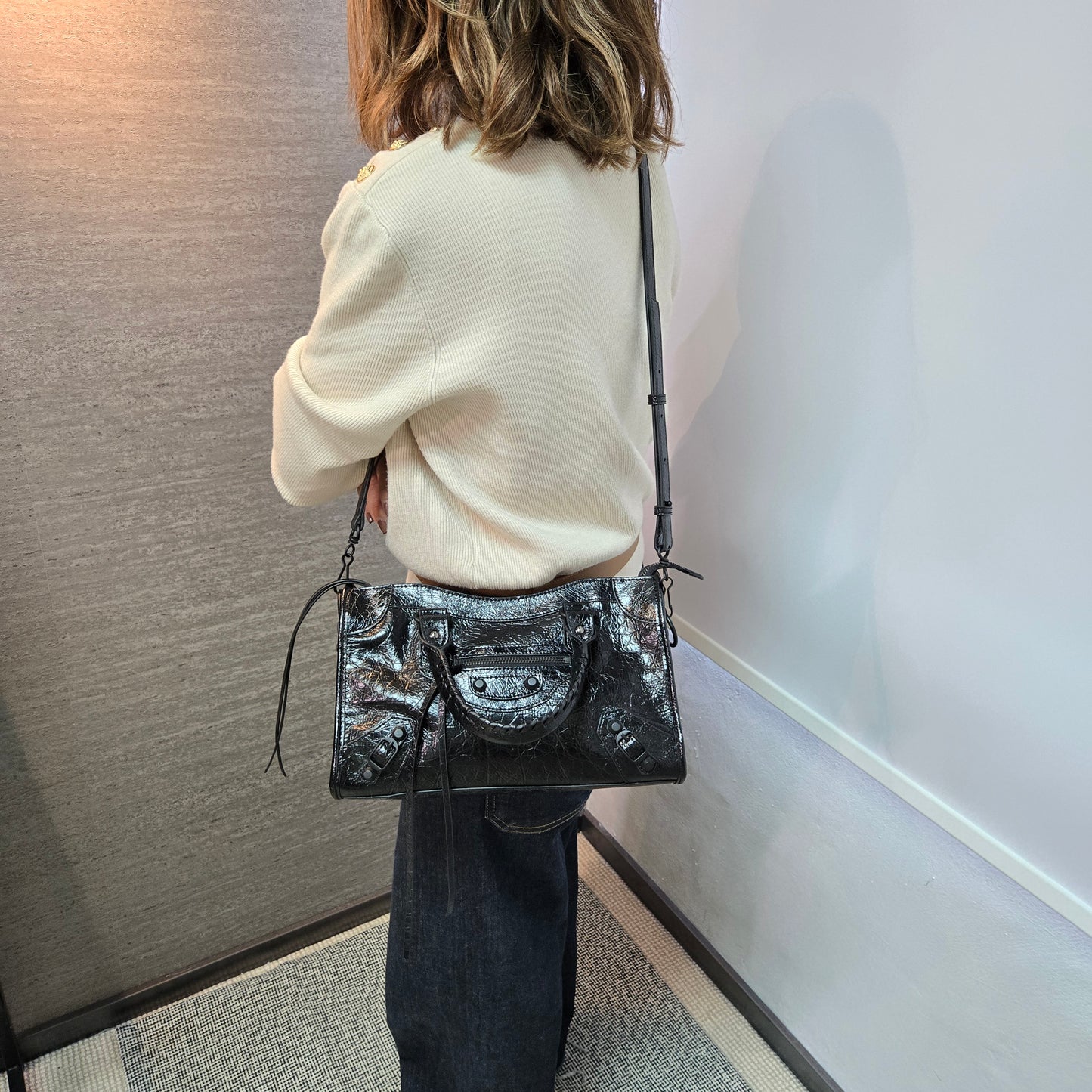 Korea Cow Leather City Crossbody (Small)