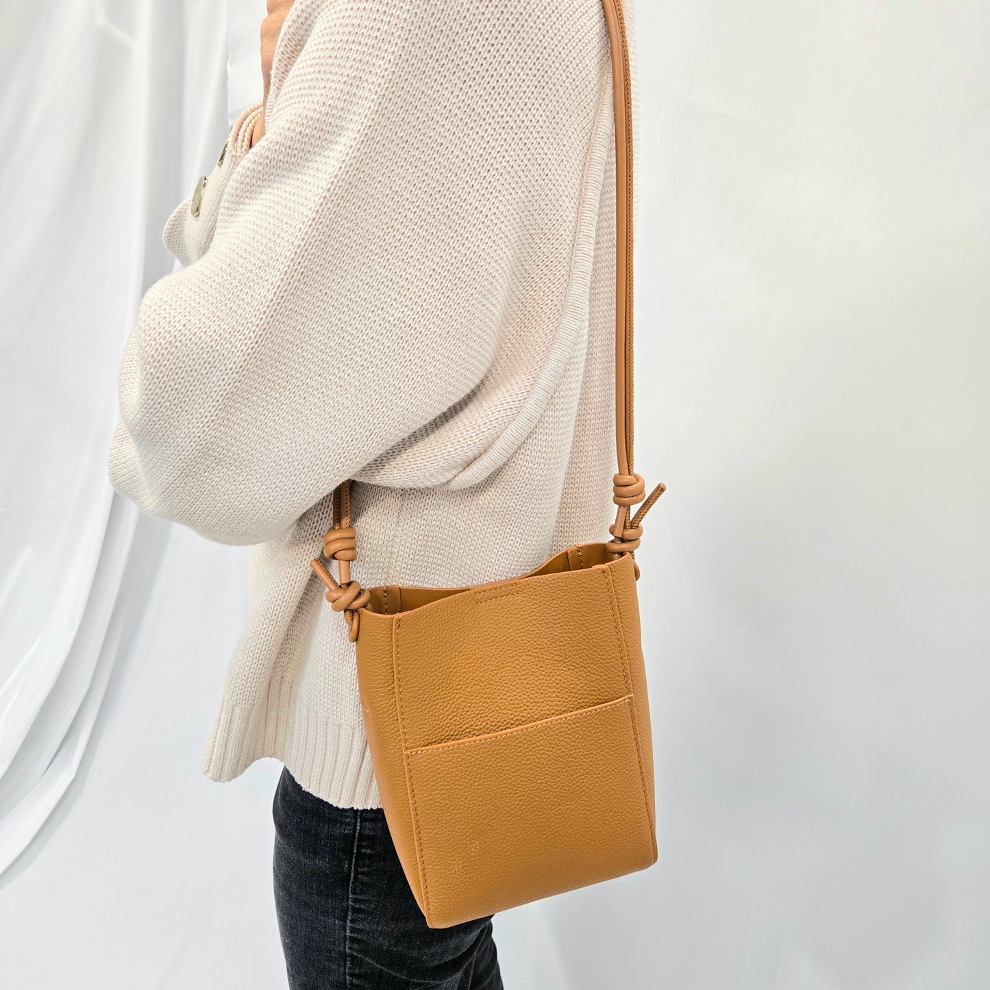 Korea Soft Pebble Leather Phone Bag