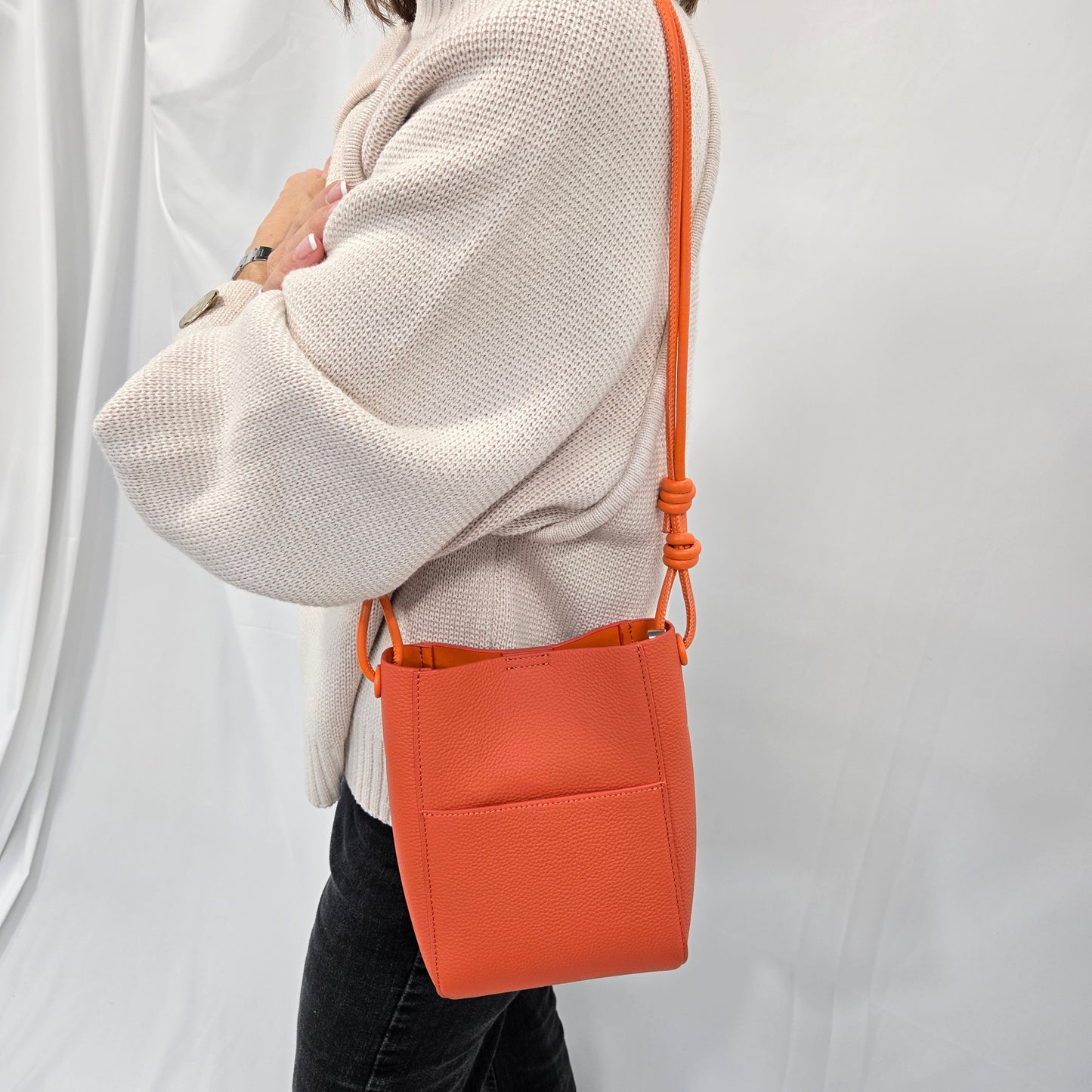 Korea Soft Pebble Leather Phone Bag