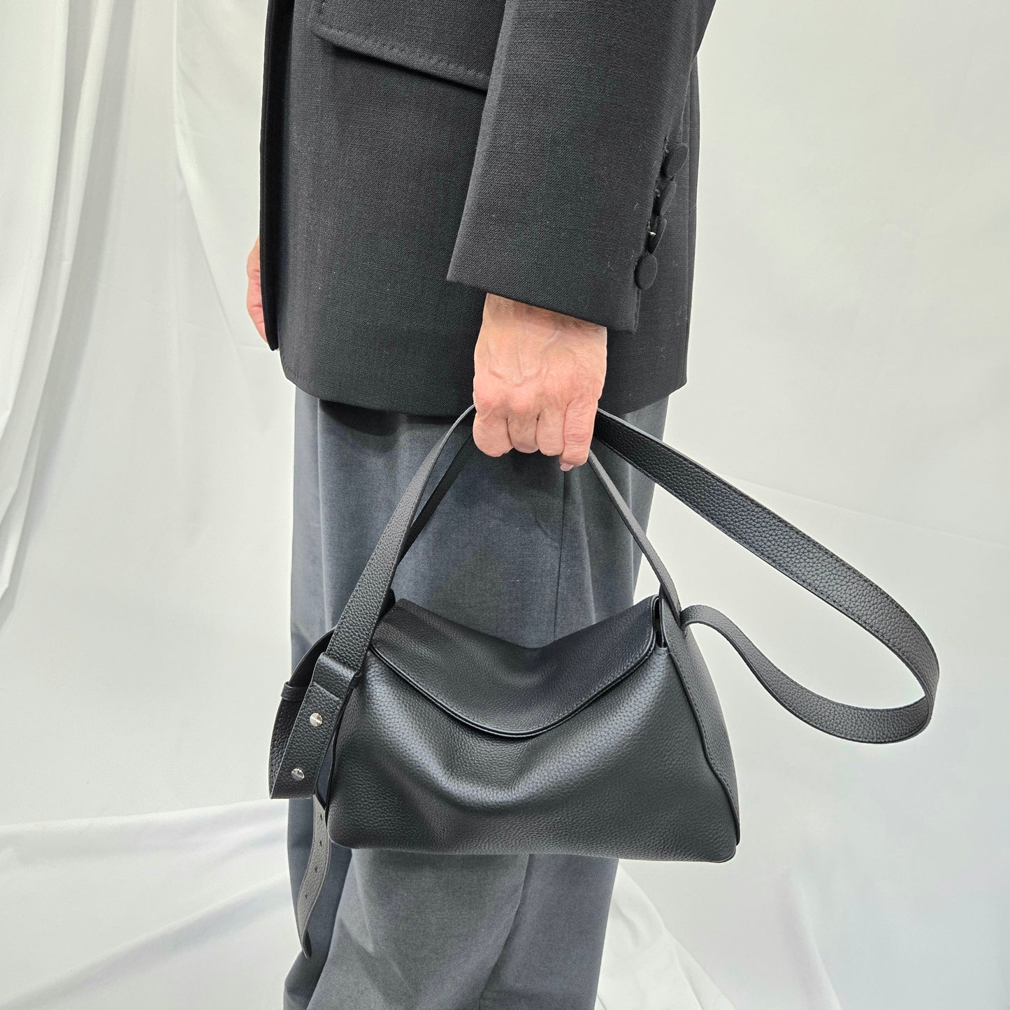 Korea Soft Pebble Leather Shoulder Bag