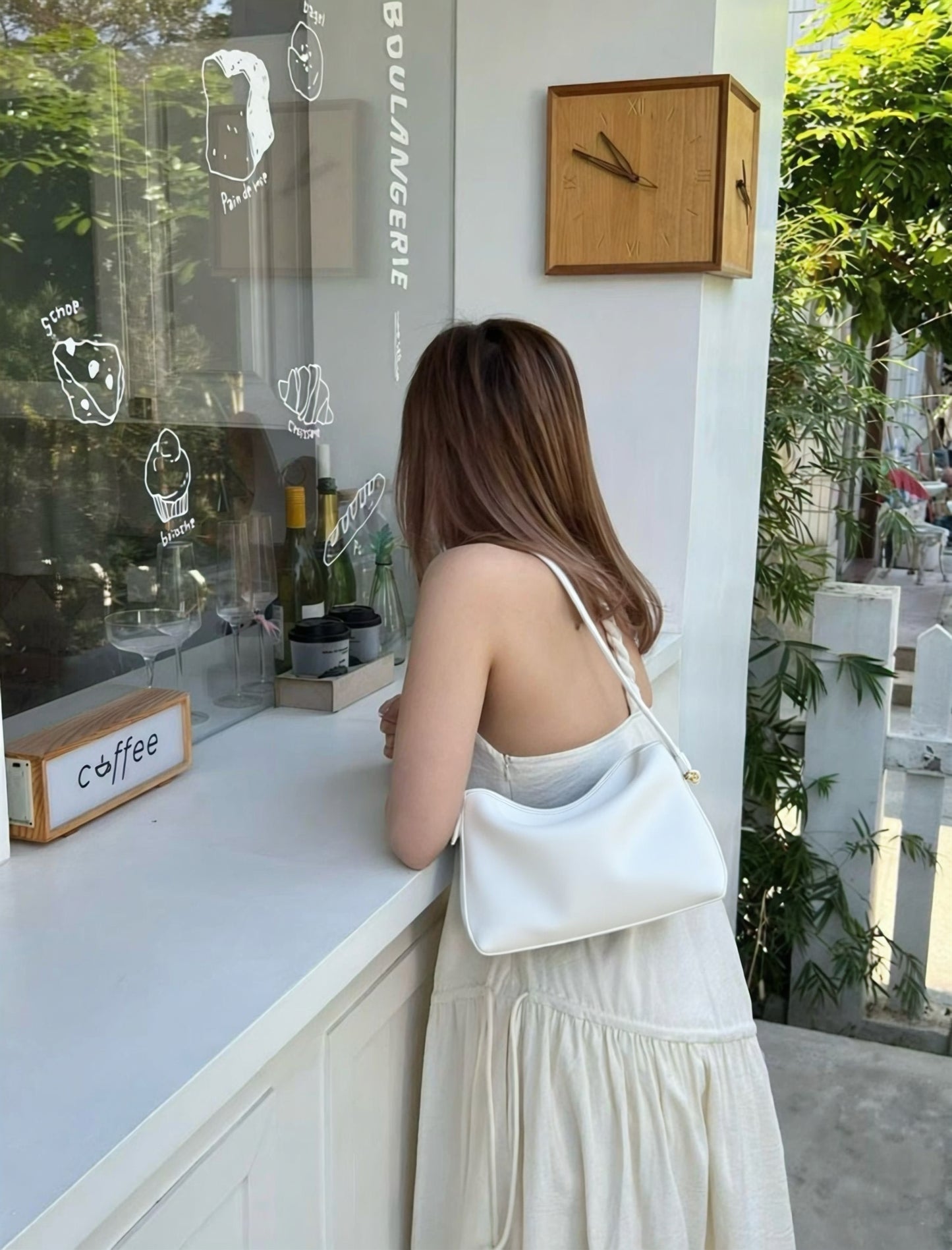 Korea Cow Leather Lilac Hobo