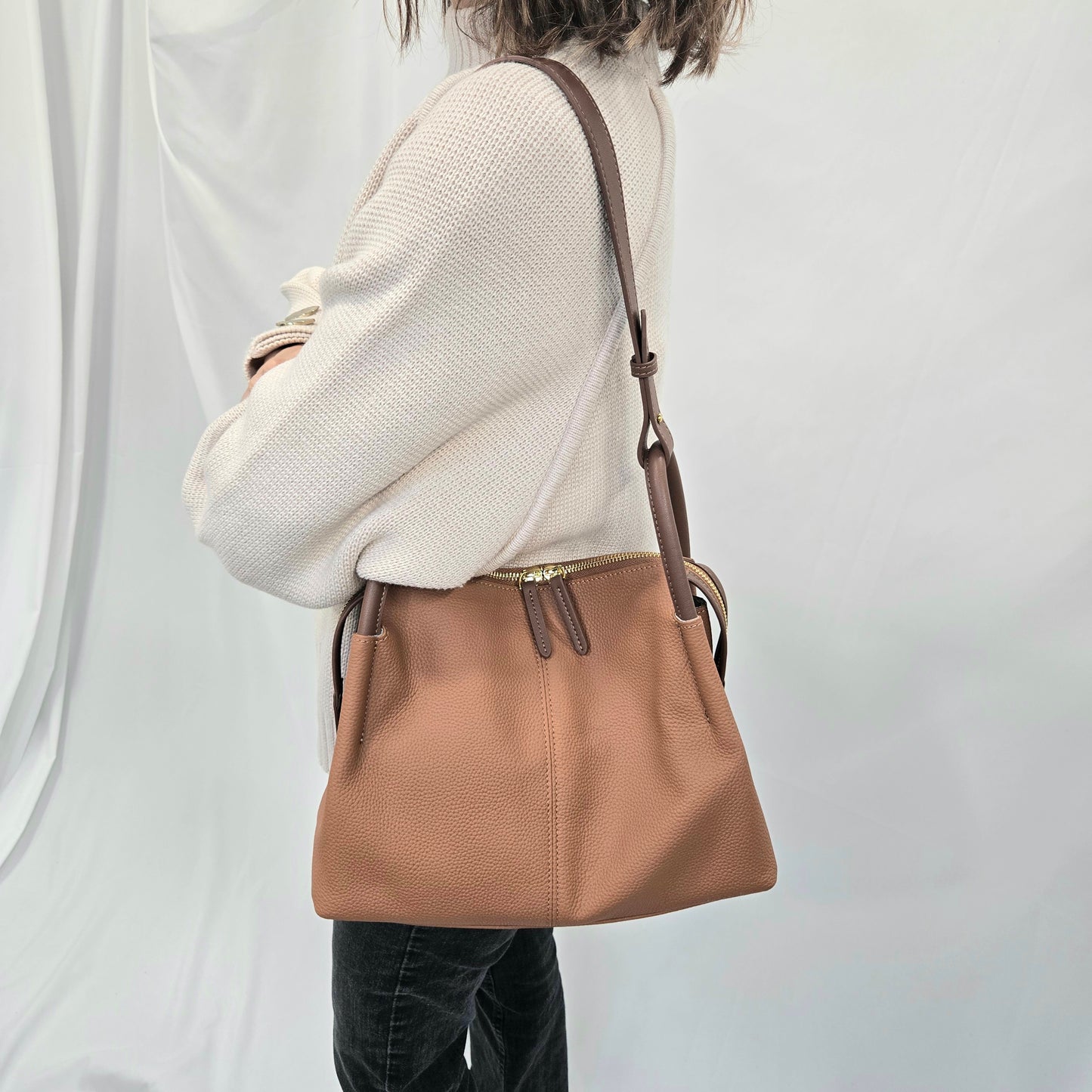 Korea Soft Pebble Leather Lindy Bag