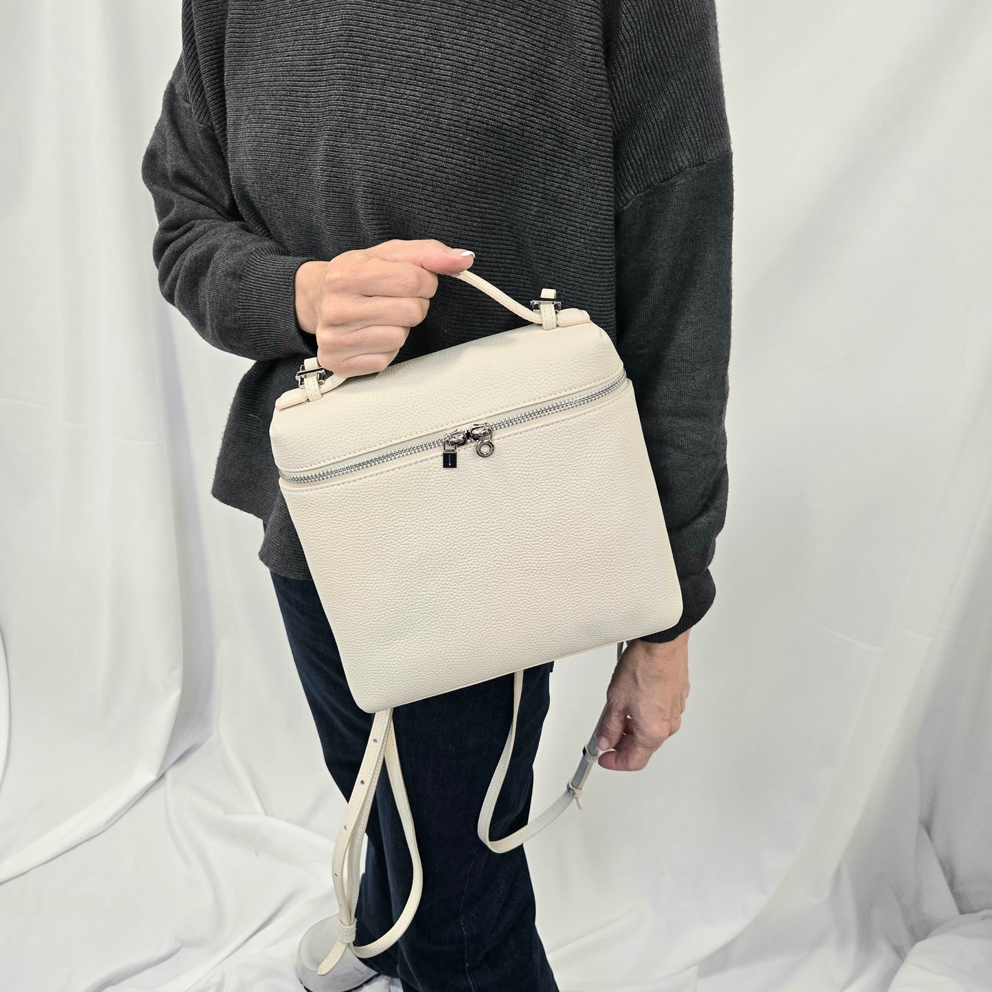 Korea Soft Pebble Leather LP Backpack