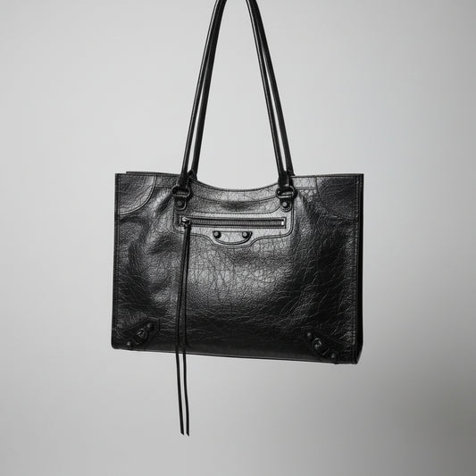 Korea Cow Leather City Tote