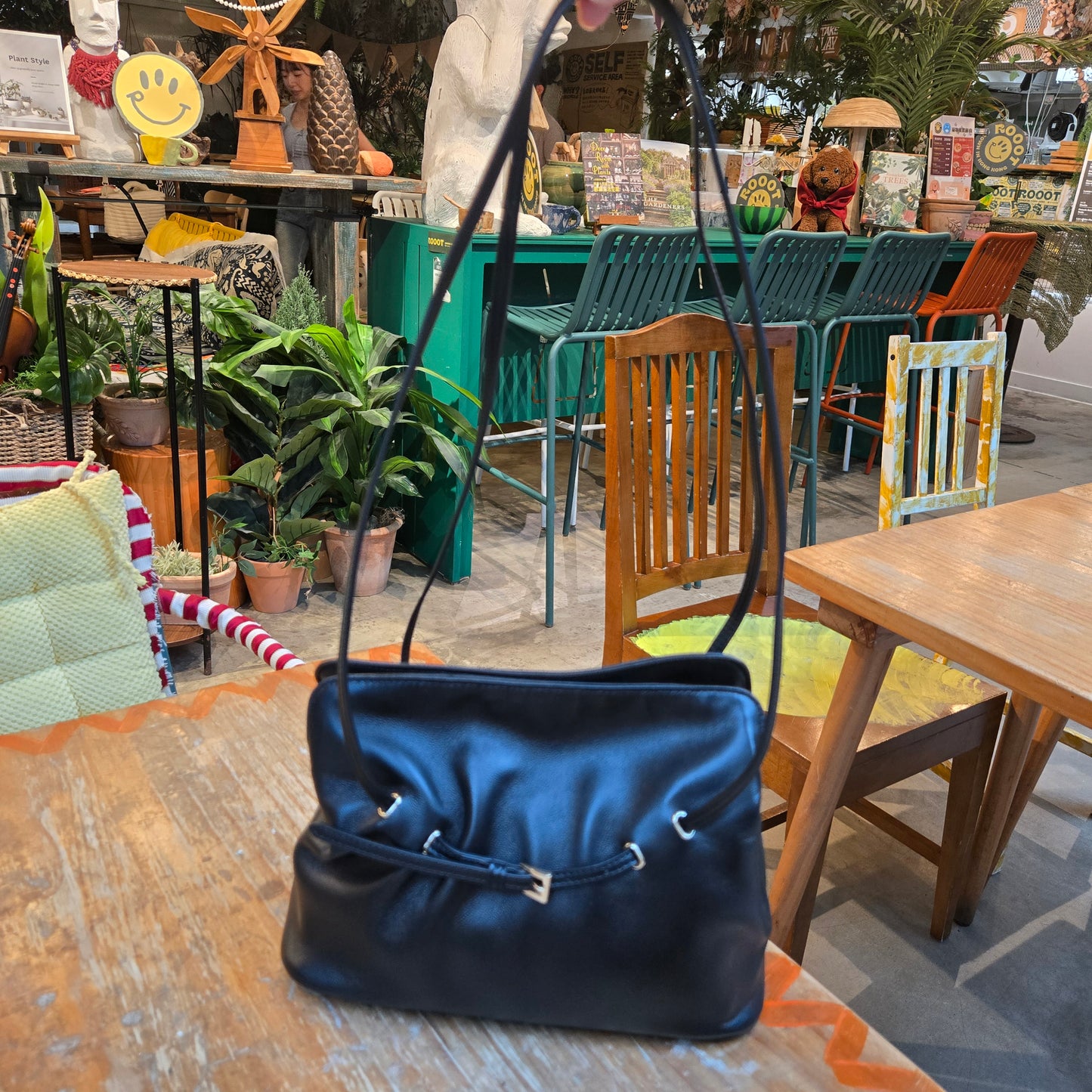 Korea Lamb Leather Shoulder Bag (Large)