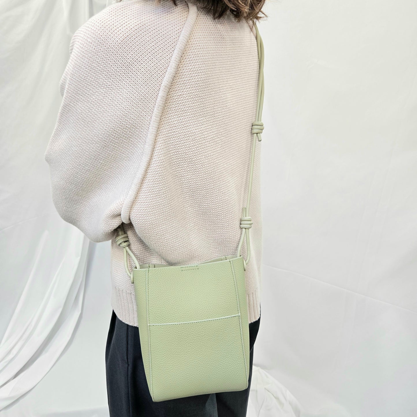 Korea Soft Pebble Leather Phone Bag