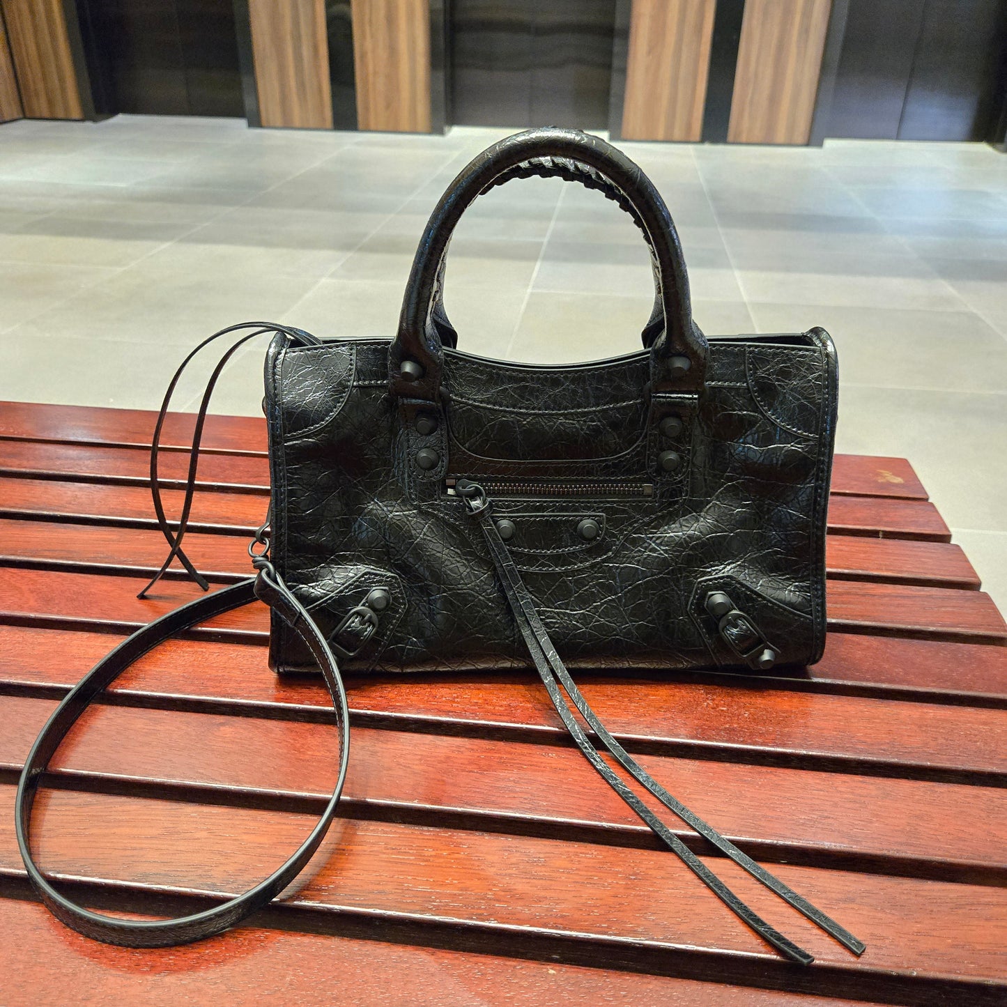 Korea Cow Leather City Crossbody (Small)