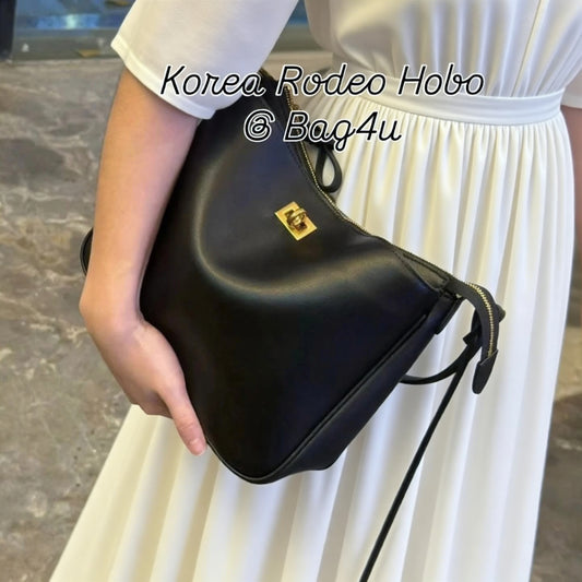 Korea Cow Leather Rodeo Hobo