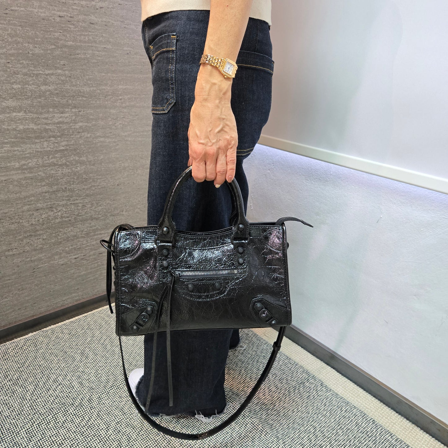 Korea Cow Leather City Crossbody (Small)