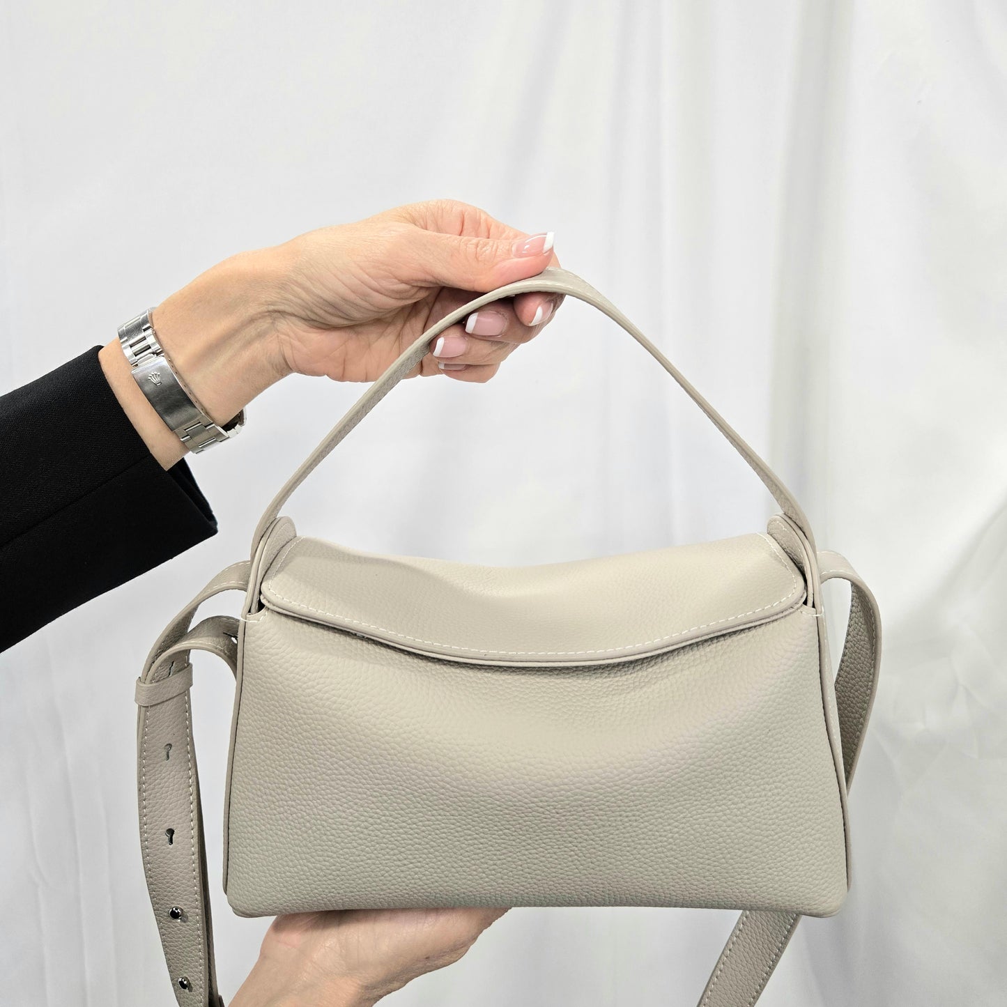 Korea Soft Pebble Leather Shoulder Bag