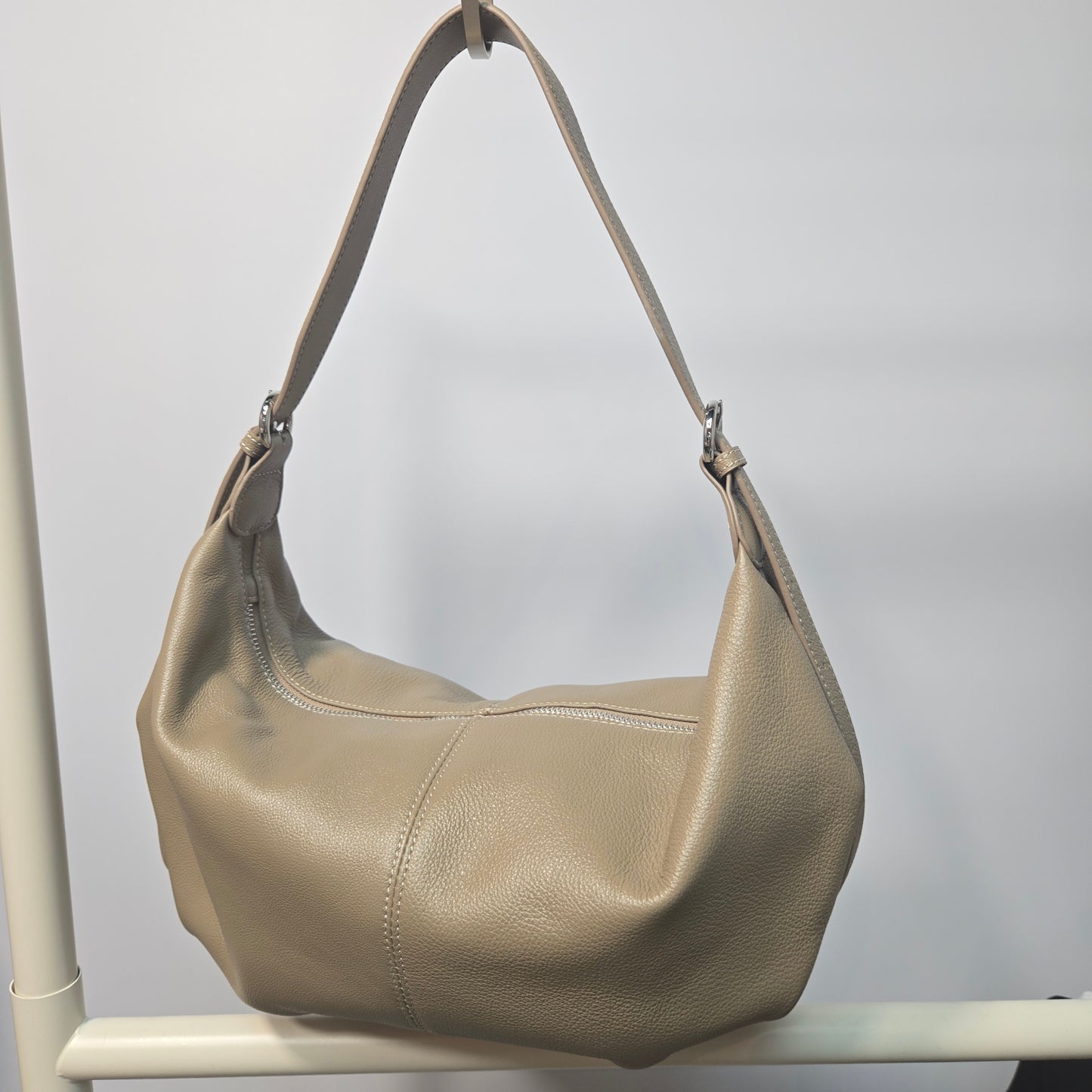 Korea Cow Leather Croissant Bag (Large)