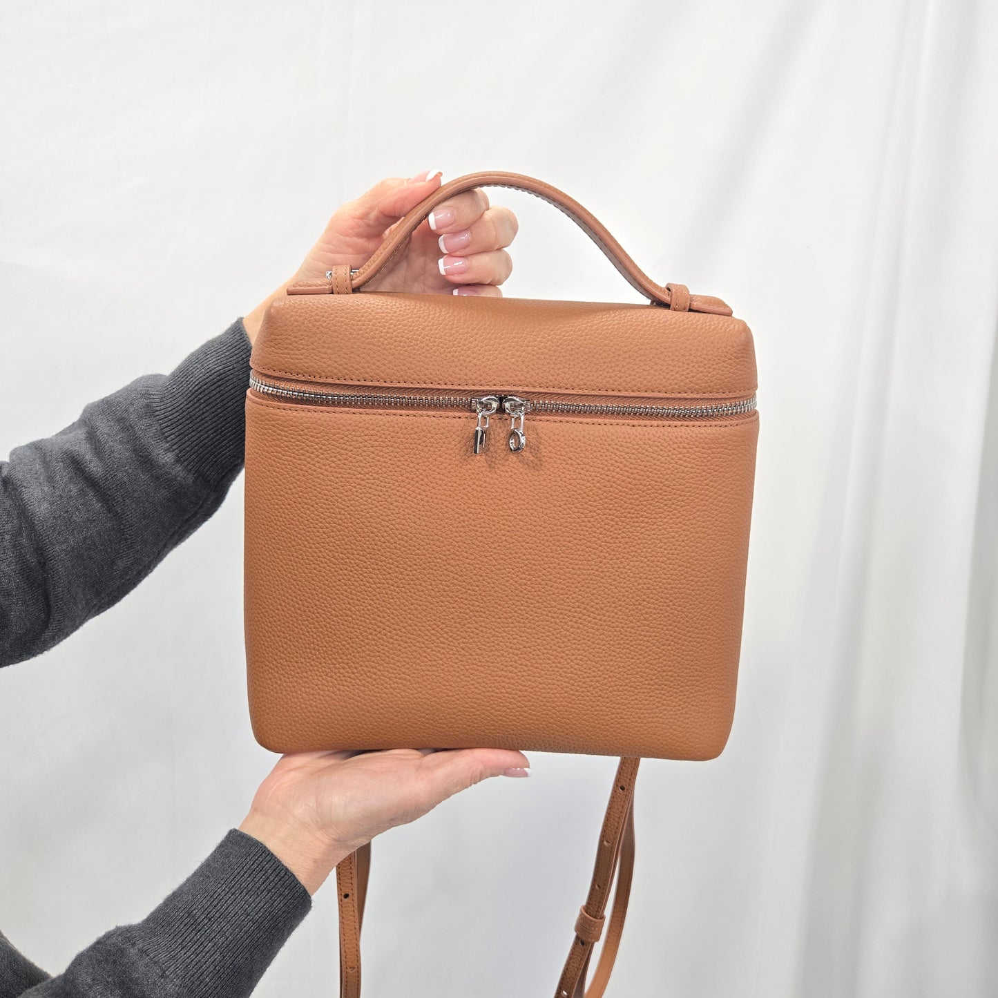 Korea Soft Pebble Leather LP Backpack